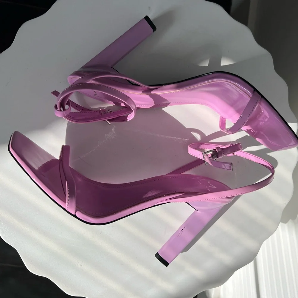 Marc Fisher LTD pink strappy sandals SIZE 9 - Picture 4 of 8